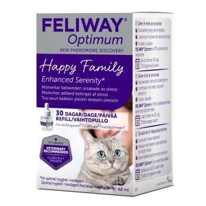 Feliway Optimum refill till Doftavgivare för katt. Ökar kattens välbefinnande på naturligt vis med feromoner. 48 ml.