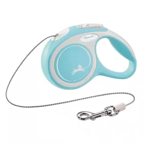 Flexikoppel New Comfort X-SMALL med lina 3 m - ljusblå