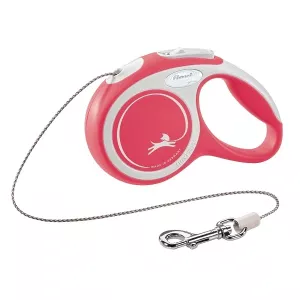 Flexikoppel New Comfort X-SMALL med lina 3 m - röd