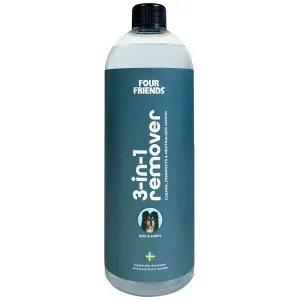 FourFriends 3-in-1-remover Hund Rengöringsspray och luktborttagare. Miljövänlig och svensktillverkad. Refill 1 liter.