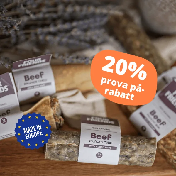 FourFriends tugg och belöningsgodis, 20 % prova på-rabatt
