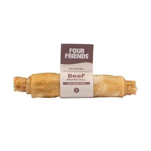 FourFriends Natural Chews Fylld tuggrulle av råhud från nöt, med vom. Ursprung EU. 17 cm.