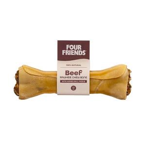 FourFriends Natural Chews Fyllt tuggben av nöthud, med tjurmuskel. Ursprung EU. 17 cm.