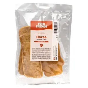 FourFriends Natural Chews Hästchips av råhud, naturligt tugg för hundar. Ursprung EU. 100 gram.