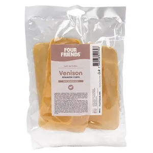 FourFriends Natural Chews Hjortchips av råhud, naturligt tugg för hundar. Ursprung EU. 100 gram.