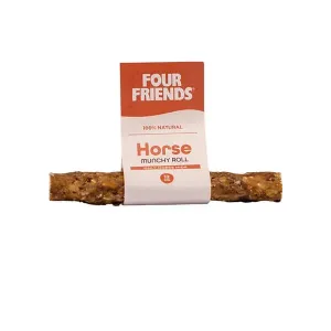 FourFriends Natural Chews Munchy Roll Tuggben med råhud från häst. 12 cm.