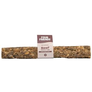 FourFriends Natural Chews Munchy Tube, ihåligt tuggben i unik tub-form, med mald råhud från nöt, samt vom. 25 cm.