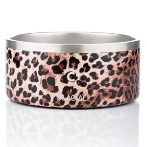 GLACIAL Termoskål 900 ml - leopard