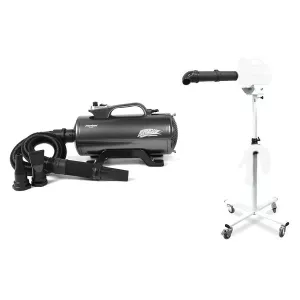 Hurricane dubbelmotorig golvfön/blaster - slang och rör medföljer