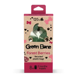 Green Bone bajspåsar 120-pack - Forest berries