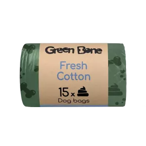 Green Bone bajspåsar 15-pack - Fresh cotton