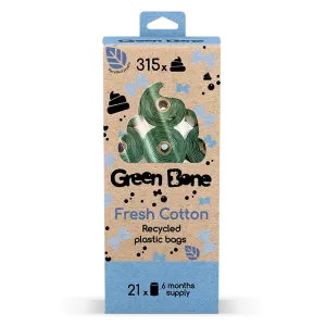 Green Bone bajspåsar 315-pack - Fresh cotton
