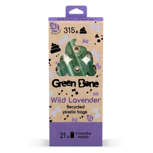 Green Bone bajspåsar 315-pack - Wild lavender