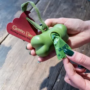 Green Bone bajspåsehållare och rulle med doft