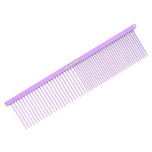 Greyhound Beauty hundkam av hög kvalitet, med glesa och täta tänder. 19 cm lång. Lilac.