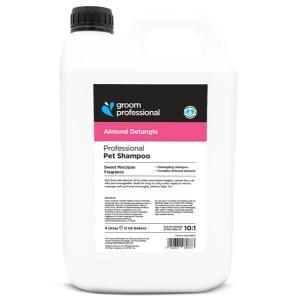 Groom Professional Almond Detangle tovförebyggande hundschampo. 4 liter.