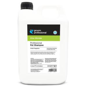 Groom Professional Aloe Wonder milt schampo för hund och katt. 4 liter.
