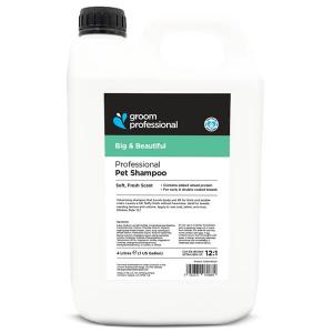 Groom Professional Big & Beautiful volymskapande schampo för hund och katt. 4 liter.