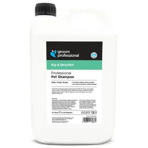 Groom Professional Big & Beautiful volymskapande schampo för hund och katt. 4 liter.
