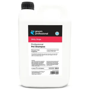 Groom Professional Dirty Dogs djuprengörande hundschampo. 4 liter.