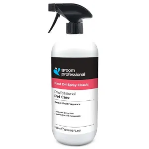 Groom Professional Fast Dri Classic fönspray för hund och katt, minskar torktiden. 1 liter.