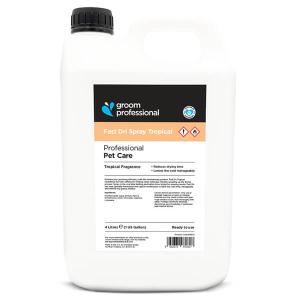 Groom Professional Fast Dri fönspray Tropical för hundar och katter. Förkortar torktiden. 4 liter.