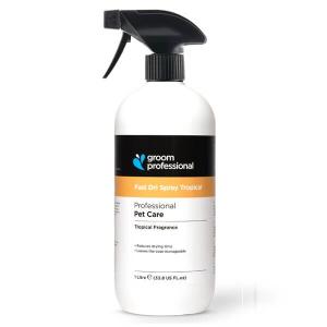 Groom Professional Fast Dri Tropical fönspray för hund och katt, minskar torktiden. 1 liter.