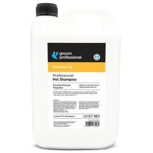 Groom Professional Primrose Oil schampo för hund och katt. 4 liter.