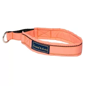 Gustaf & Evita Hundhalsband persika - halvstryp