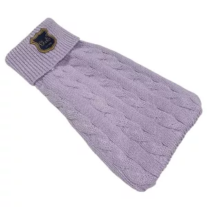 Gustaf & Evita stickad hundtröja - ljuslila