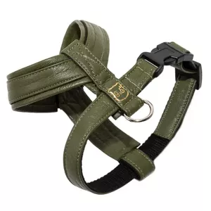 Gustaf & Evita PRO Skinn hundsele läder oliv