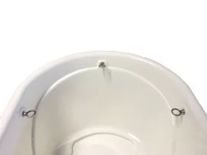 HB115 Hundbadkar plast vitt