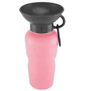 Highwave Vattenflaska med låsbar drickskål Soft Pink