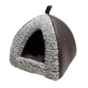 Igloo - läderlook med plysch