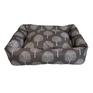 Hundbädd mönstrad/grå - Small