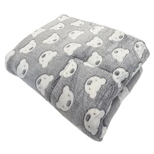 Ergosoft hunddyna grå med vita nallar, finns i flera storlekar