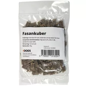 4Dogs Belöningsgodis Fasan ca 100 g