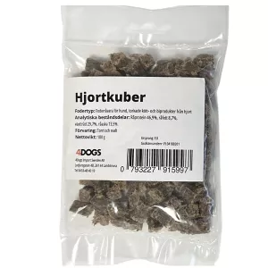 4Dogs Belöningsgodis Hjort ca 100 g