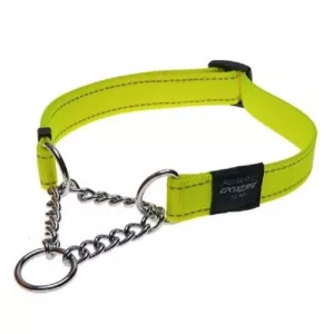 Rogz Utility ställbart halvstryp med reflextråd - Gul