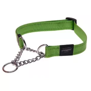 Rogz Utility ställbart halvstryp med reflextråd - Lime