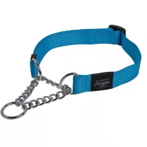 Rogz Utility ställbart halvstryp med reflextråd - Turkos