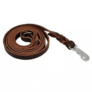 Hundkoppel läder - brunt