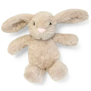 Hundleksak beige kanin i mjuk plysch, med pipljud, längd 30 cm