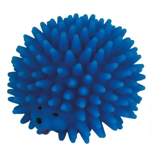 Pigge igelkott blå vinyl 9 cm - hundleksak