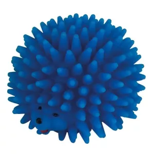 Pigge igelkott blå vinyl 11 cm - hundleksak