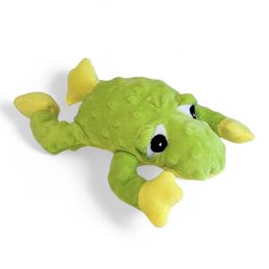 Gary groda hundleksak i plysch. Mjuk leksak med pipljud, längd 28 cm.