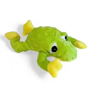 Gary groda hundleksak i plysch. Mjuk leksak med pipljud, längd 28 cm.