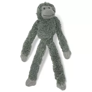 Grå Apa plysch - hundleksak