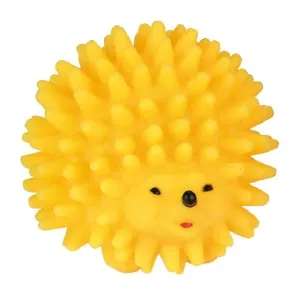 Pigge igelkott gul vinyl 11 cm - hundleksak