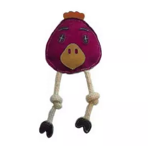 Läderleksak tupp - hundleksak